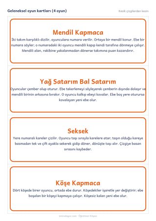 Geleneksel oyun kartları (4 oyun)