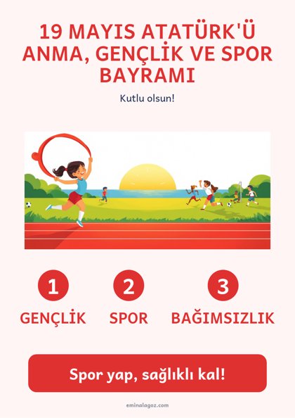 19 Mayıs Atatürk'ü Anma, Gençlik ve Spor Bayramı — Afiş: 19 Mayıs Atatürk'ü Anma, Gençlik ve Spor Bayramı