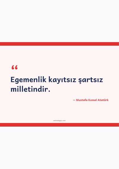 23 Nisan Ulusal Egemenlik ve Çocuk Bayramı — Atatürk'ün sözü ve bayram sloganları