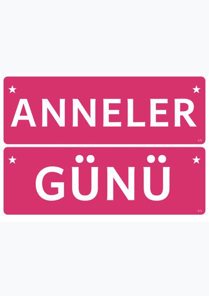 Anneler Günü — Pano başlığı: şerit (ANNELER GÜNÜ)