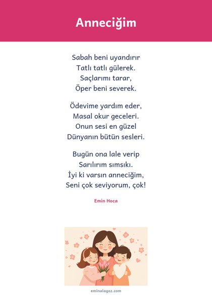Anneler Günü — Şiir: Anneciğim