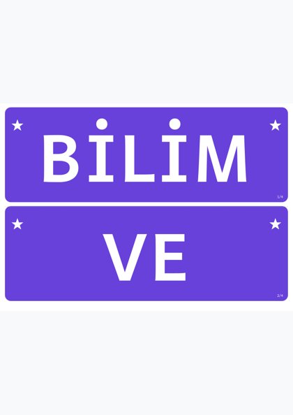 Bilim ve Teknoloji Haftası — Pano başlığı: şerit (BİLİM VE TEKNOLOJİ HAFTASI)