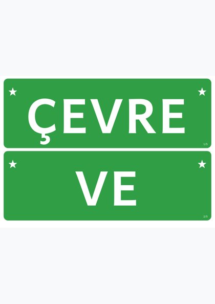 Çevre ve İklim Değişikliği Haftası — Pano başlığı: şerit (ÇEVRE VE İKLİM DEĞİŞİKLİĞİ HAFTASI)