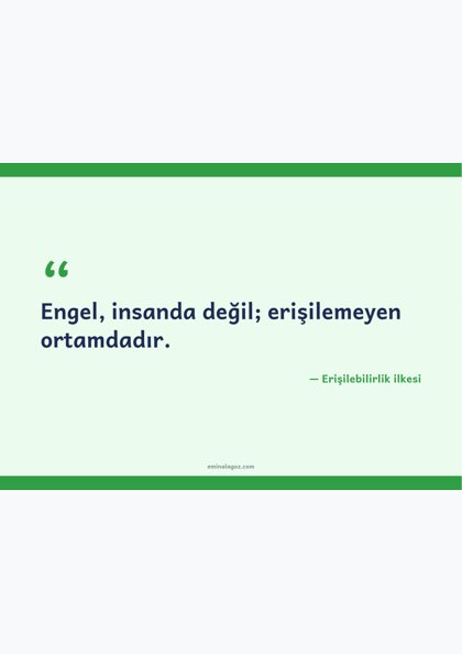 Dünya Engelliler Günü — Erişilebilirlik ve birlik sözleri