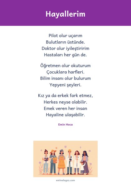 Dünya Kadınlar Günü — Şiir: Hayallerim