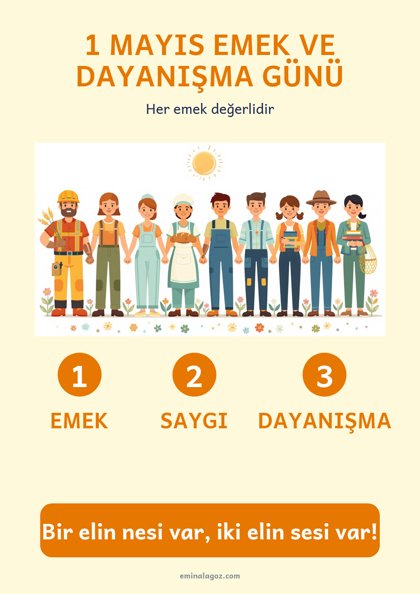 Emek ve Dayanışma Günü — Afiş: 1 Mayıs Emek ve Dayanışma Günü