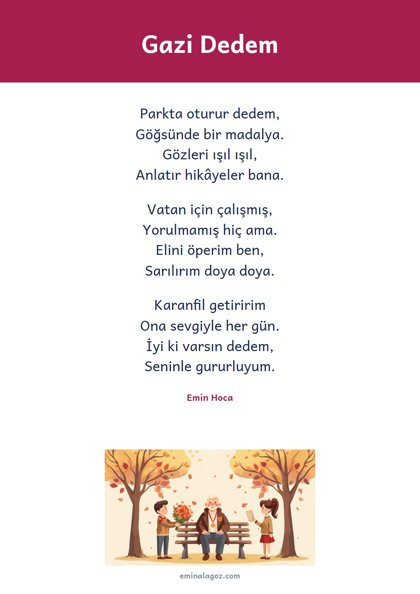 Gaziler Günü — Şiir: Gazi Dedem