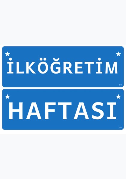 İlköğretim Haftası — Pano başlığı: şerit (İLKÖĞRETİM HAFTASI)