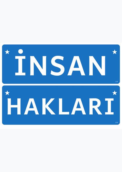 İnsan Hakları ve Demokrasi Haftası — Pano başlığı: şerit (İNSAN HAKLARI VE DEMOKRASİ)