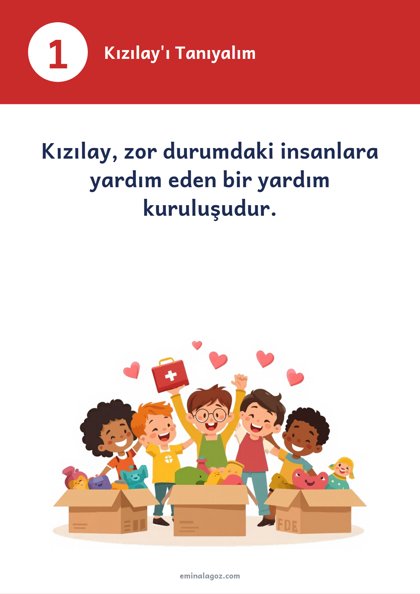 Kızılay Haftası — Bilgi kartları: Kızılay'ı Tanıyalım