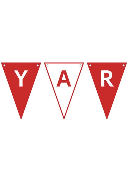 Kızılay Haftası — Pano başlığı: flamalar (YARDIMLAŞMA HAFTASI)
