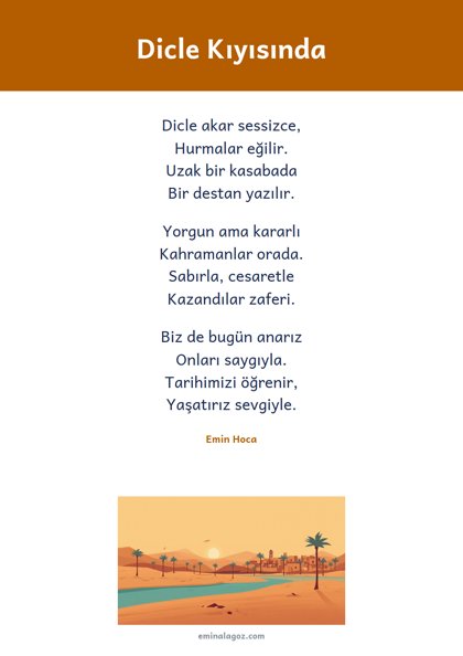Kût'ül Amâre Zaferi — Şiir: Dicle Kıyısında