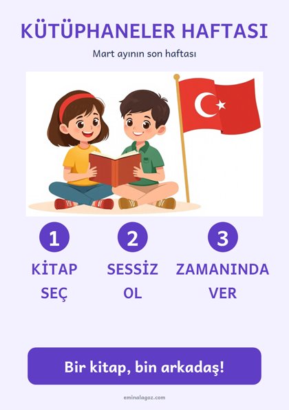 Kütüphaneler Haftası — Afiş: Kütüphaneler Haftası