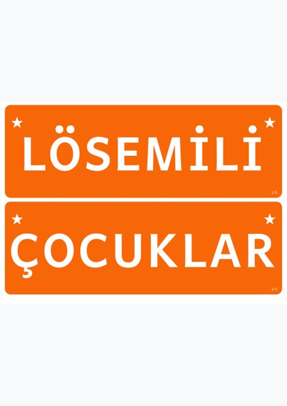 Lösemili Çocuklar Haftası — Pano başlığı: şerit (LÖSEMİLİ ÇOCUKLAR HAFTASI)