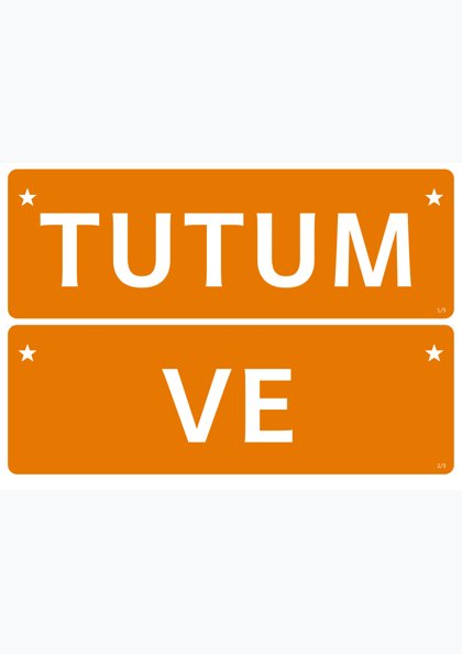 Tutum, Yatırım ve Türk Malları Haftası — Pano başlığı: şerit (TUTUM VE YERLİ MALI HAFTASI)