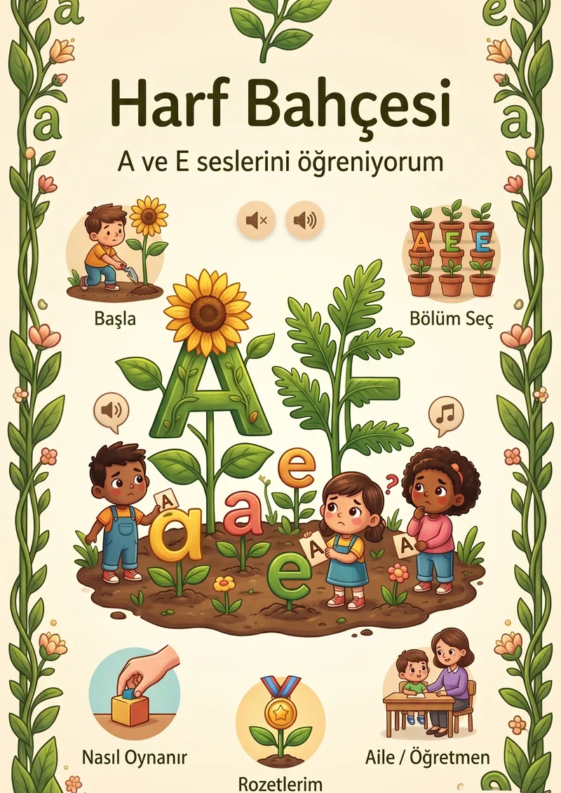 "A" ve "E" SESLERİNİ KARIŞTIRAN ÖĞRENCİLER İÇİN