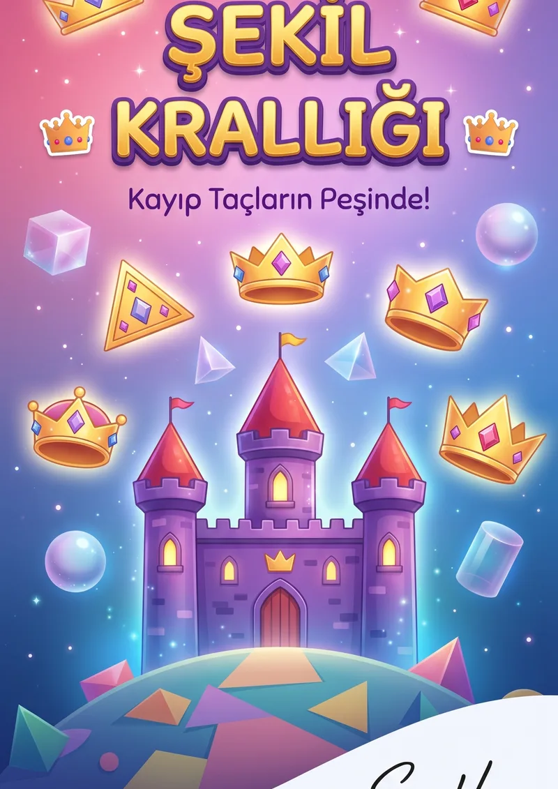 1.SINIF MATEMATİK GEOMETRİK ŞEKİLLER VE ÖRÜNTÜLER KRALLIĞI OYUNU